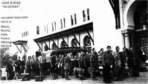 Oran  - Gare - Cote Depart - 1943